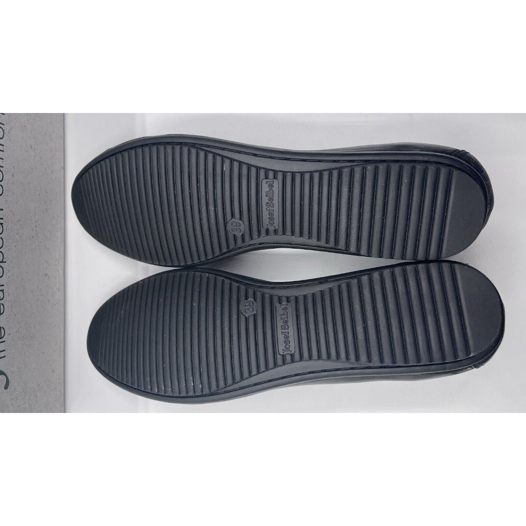 Joseph Siebel Shoes Womens Slip On Size 8-8.5 Eu 39 Black Leather Comfort — image 6 of 8